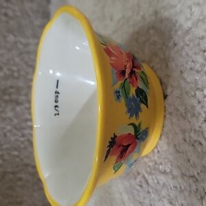 Floral Yellow Decorative Bowl